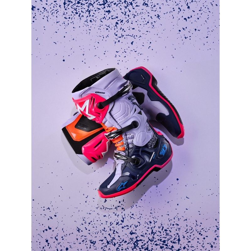 Buty motocrossowe Alpinestars TECH 10 Limited Edition Records w kolorze czarnym