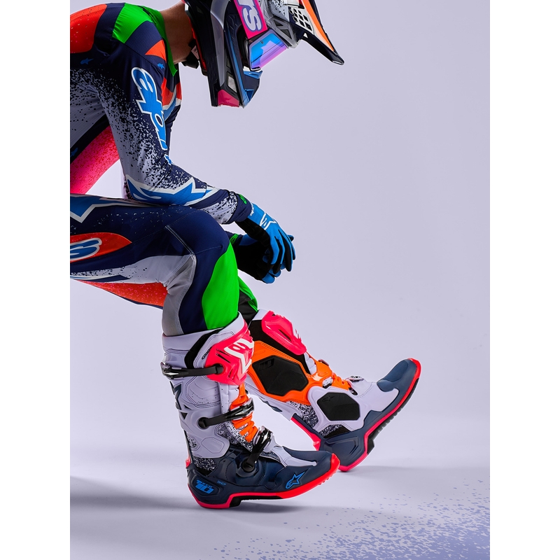 Buty motocrossowe Alpinestars TECH 10 Limited Edition Records w kolorze czarnym