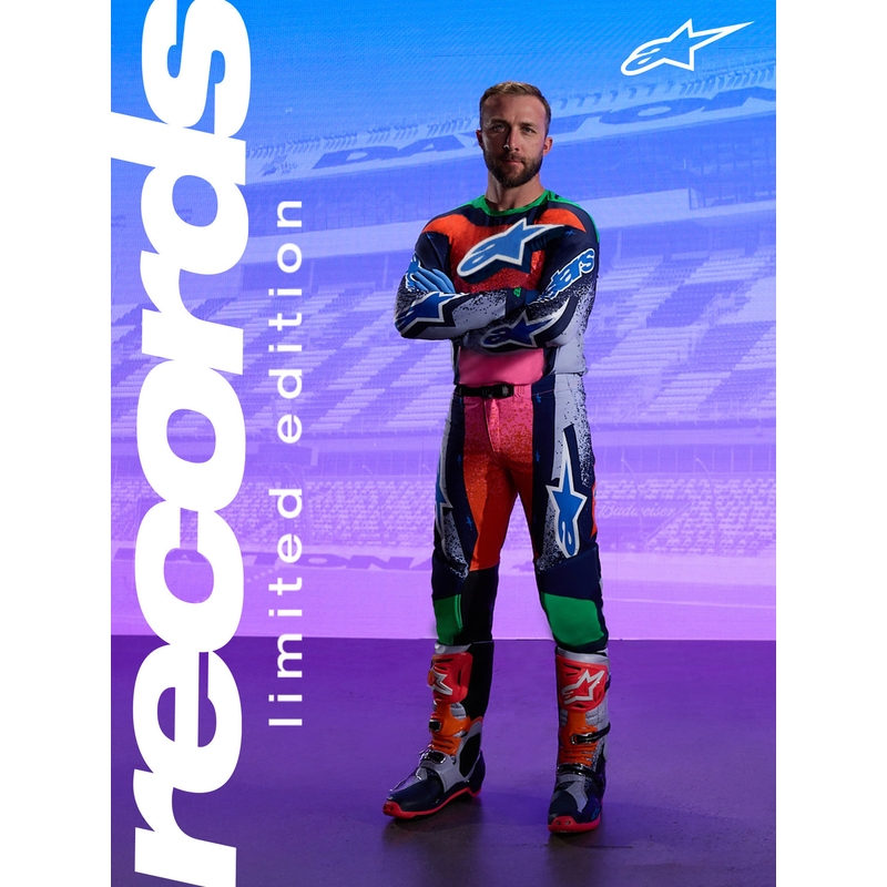 Buty motocrossowe Alpinestars TECH 10 Limited Edition Records w kolorze czarnym