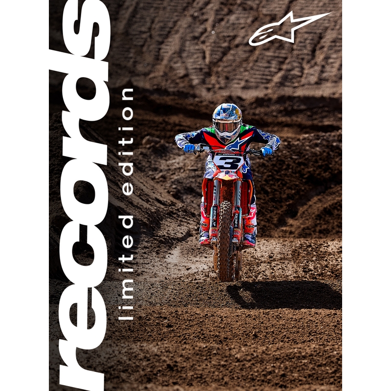 Buty motocrossowe Alpinestars TECH 10 Limited Edition Records w kolorze czarnym