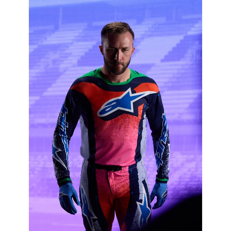 Koszulka motocrossowa Alpinestars Supertech Limited Edition Records – szara