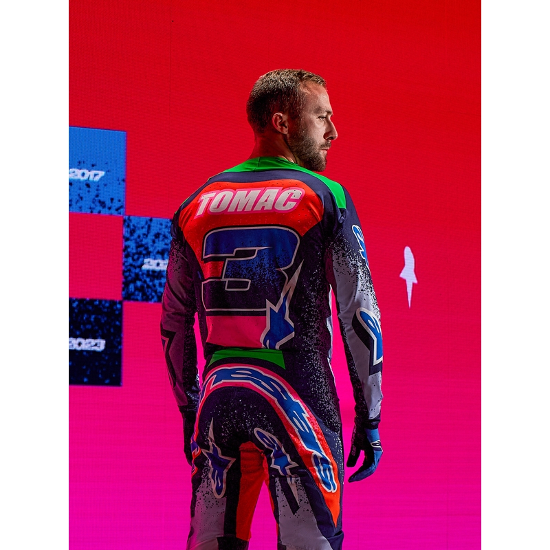 Koszulka motocrossowa Alpinestars Supertech Limited Edition Records – szara