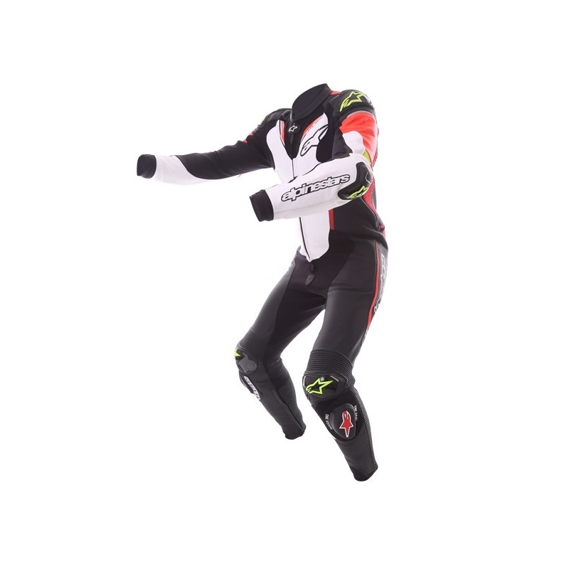 Alpinestars Atem kombinezon jednoczęściowy czarny-biały-fluo czerwony-fluo żółty