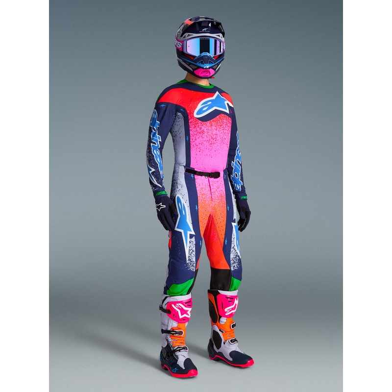 Koszulka motocrossowa Alpinestars Supertech Limited Edition Records – szara