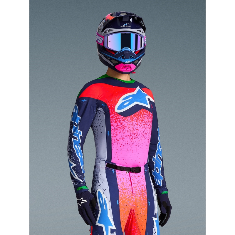Koszulka motocrossowa Alpinestars Supertech Limited Edition Records – szara