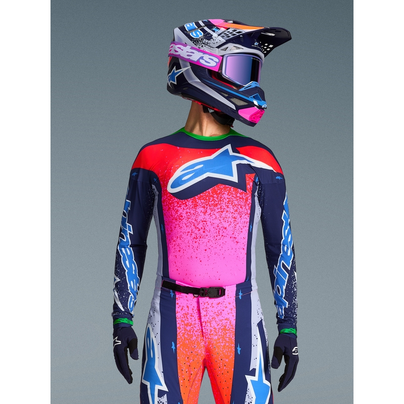 Koszulka motocrossowa Alpinestars Supertech Limited Edition Records – szara