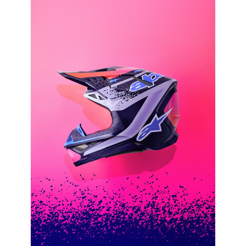 Kask motocrossowy Alpinestars Supertech S-M10 Limited Edition Records w kolorze szarym