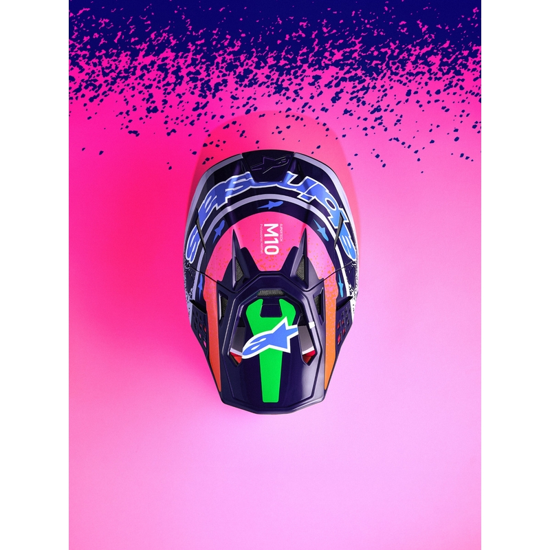 Kask motocrossowy Alpinestars Supertech S-M10 Limited Edition Records w kolorze szarym