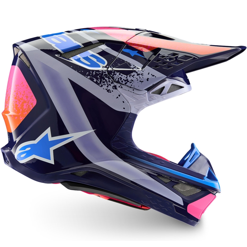 Kask motocrossowy Alpinestars Supertech S-M10 Limited Edition Records w kolorze szarym