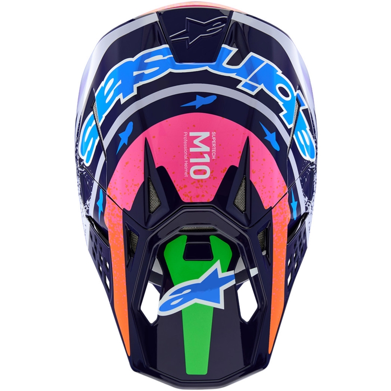 Kask motocrossowy Alpinestars Supertech S-M10 Limited Edition Records w kolorze szarym