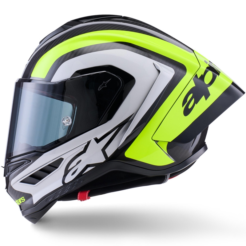 Kask motocyklowy integralny Alpinestars Supertech R10 Arius czarno-fluo-żółto-biały