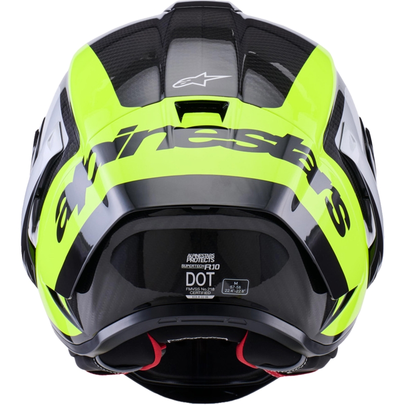 Kask motocyklowy integralny Alpinestars Supertech R10 Arius czarno-fluo-żółto-biały