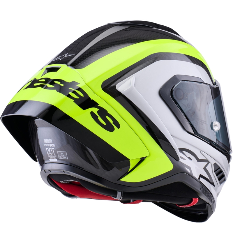 Kask motocyklowy integralny Alpinestars Supertech R10 Arius czarno-fluo-żółto-biały