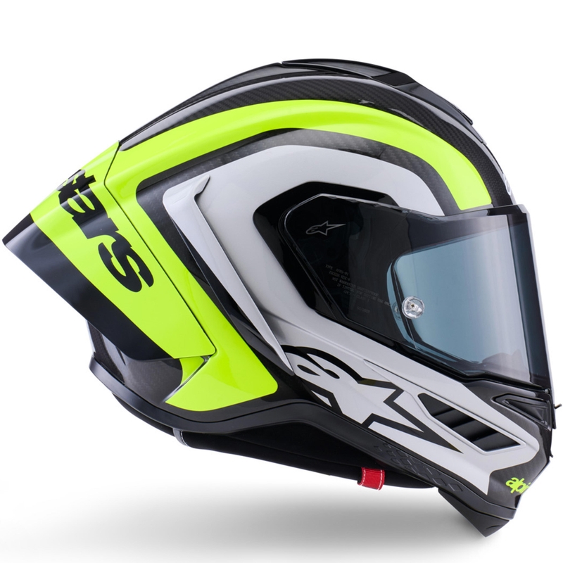 Kask motocyklowy integralny Alpinestars Supertech R10 Arius czarno-fluo-żółto-biały