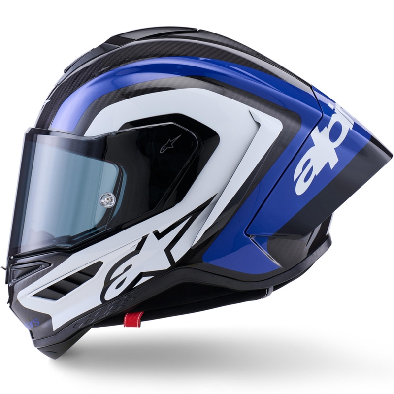 Kask motocyklowy integralny Alpinestars Supertech R10 Arius czarno-niebiesko-biały