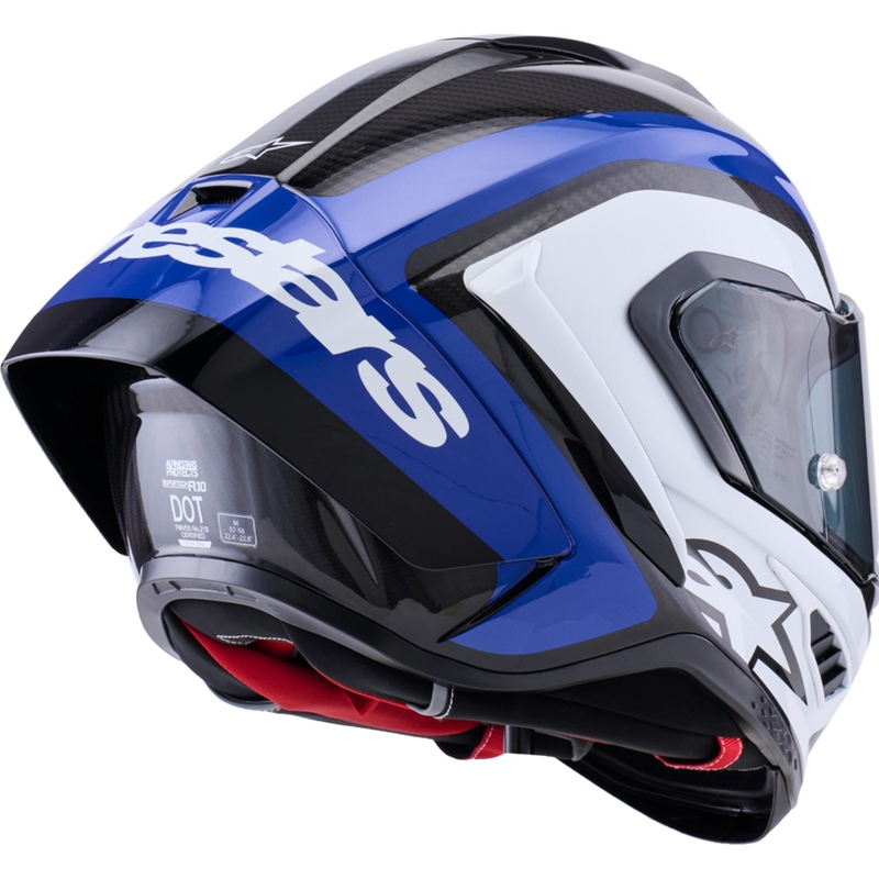 Kask motocyklowy integralny Alpinestars Supertech R10 Arius czarno-niebiesko-biały