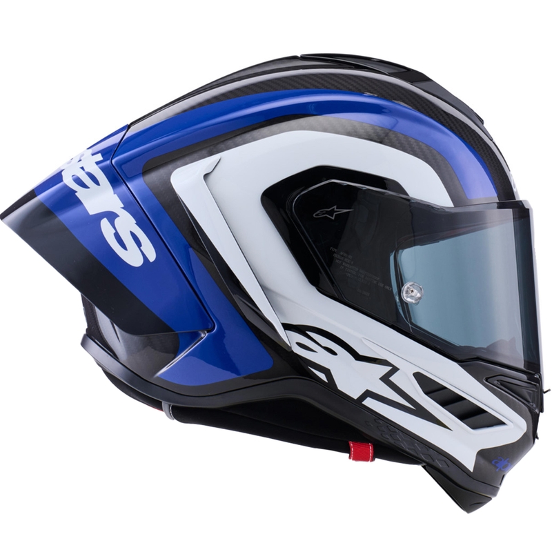 Kask motocyklowy integralny Alpinestars Supertech R10 Arius czarno-niebiesko-biały