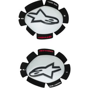 Slidery kolanowe Alpinestars GP Tech biało-czarne