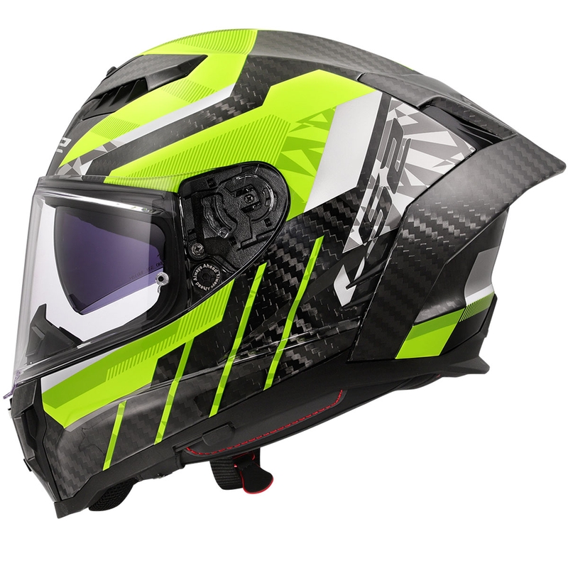 Kask motocyklowy integralny LS2 FF807 Dragon Trax fluo żółty