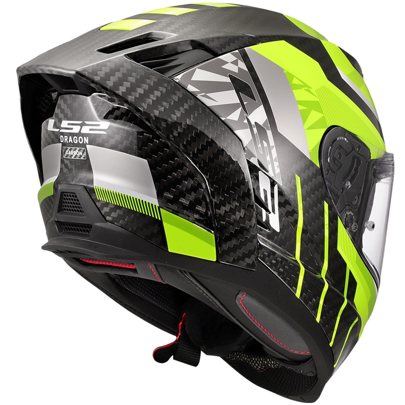 Kask motocyklowy integralny LS2 FF807 Dragon Trax fluo żółty