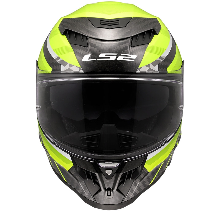 Kask motocyklowy integralny LS2 FF807 Dragon Trax fluo żółty
