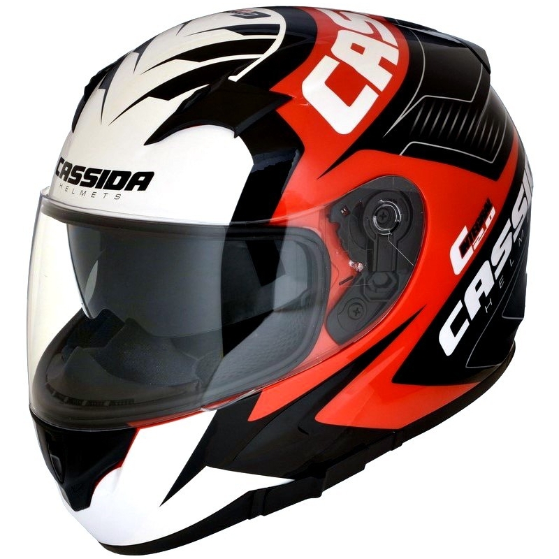Integralny kask motocyklowy Cassida Integral 2.0 Perimetric czerwono-czarno-biało-szary