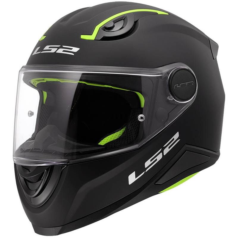 Kask motocyklowy integralny dziecięcy LS2 FF812 Solid matowy czarny