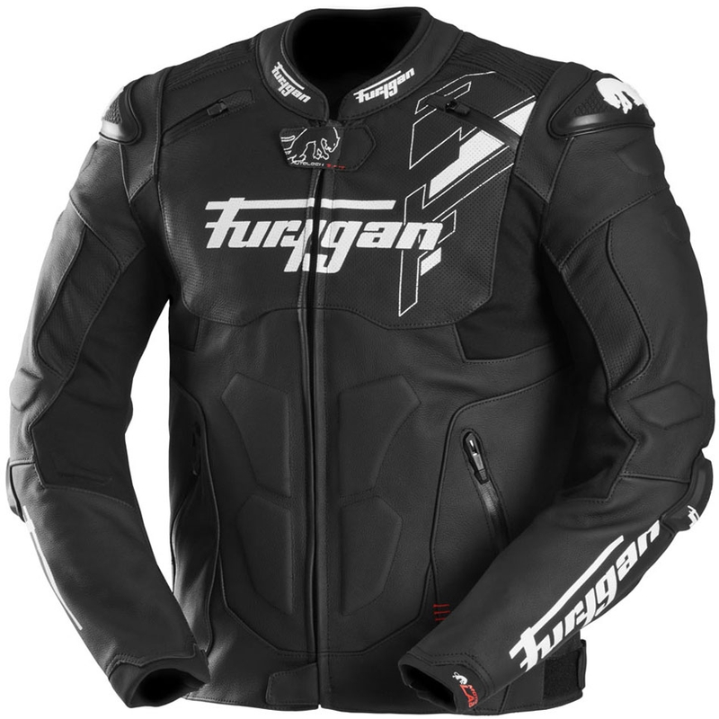 Kurtka motocyklowa skórzana Furygan Raptor Evo 3 czarno-biała