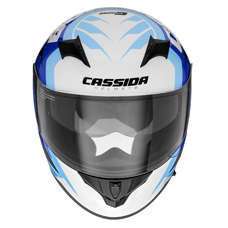 Integralny kask motocyklowy Cassida Integral 2.0 Perimetric niebiesko-czarno-biały