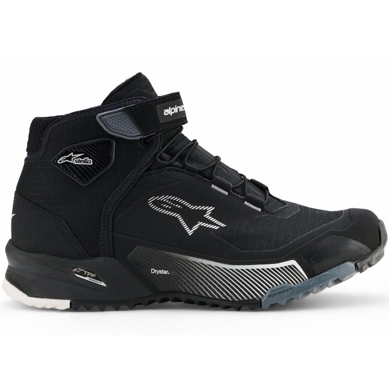 Buty motocyklowe damskie Alpinestars Stella CR-X Drystar czarno-szaro-białe