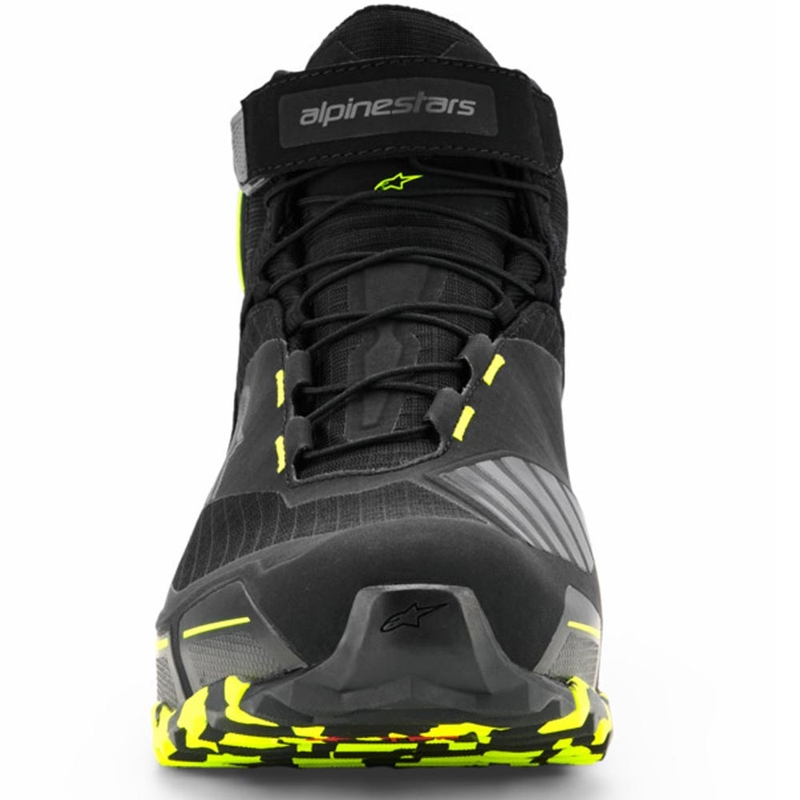 Buty motocyklowe Alpinestars CR-X Drystar czarno-ciemnoszare-fluo-żółte