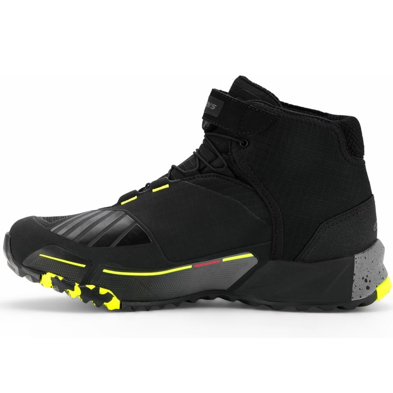Buty motocyklowe Alpinestars CR-X Drystar czarno-ciemnoszare-fluo-żółte
