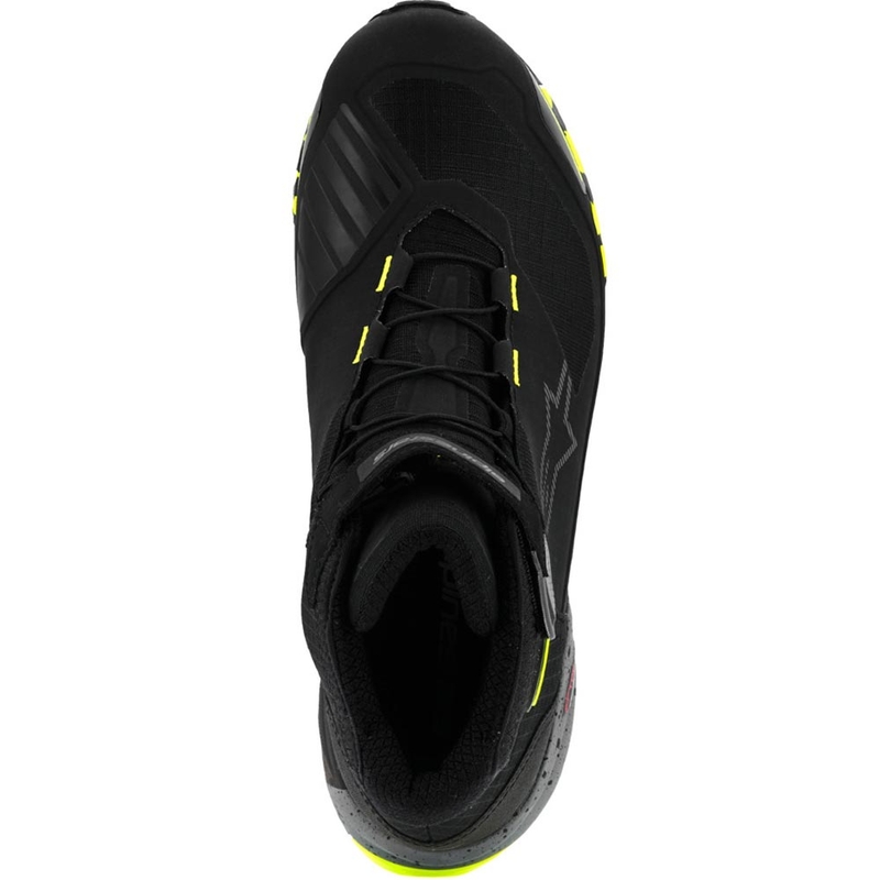 Buty motocyklowe Alpinestars CR-X Drystar czarno-ciemnoszare-fluo-żółte