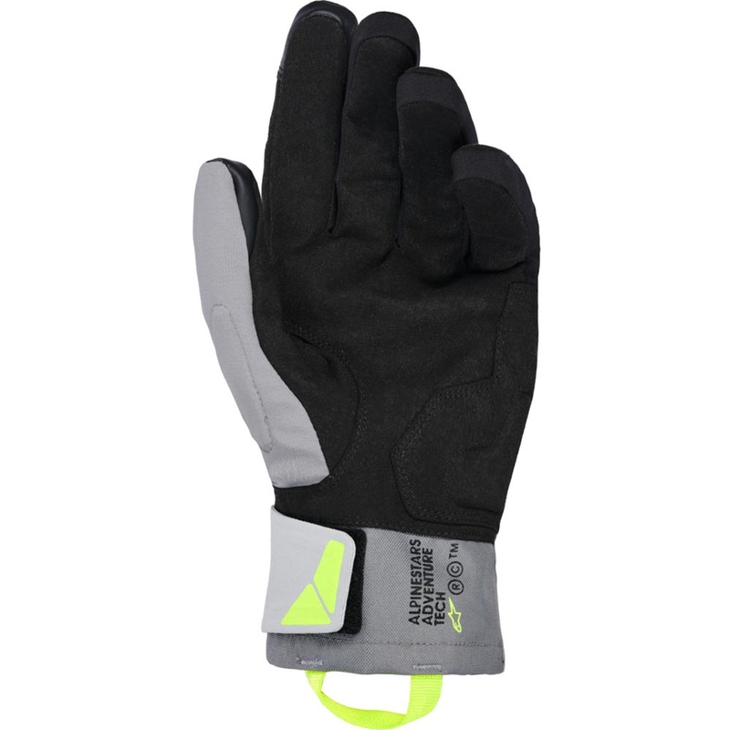 Ocieplane rękawice motocyklowe Alpinestars XT-3 Drystar w kolorze czarno-ciemnoszarym-jasnoszarym-żółtym