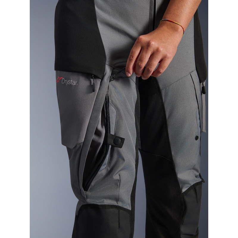 Spodnie motocyklowe damskie Alpinestars Stella Andes V4 Drystar czarno-ciemnoszare