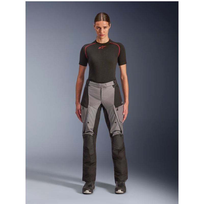 Spodnie motocyklowe damskie Alpinestars Stella Andes V4 Drystar czarno-ciemnoszare
