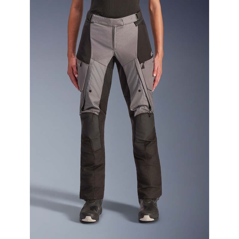 Spodnie motocyklowe damskie Alpinestars Stella Andes V4 Drystar czarno-ciemnoszare