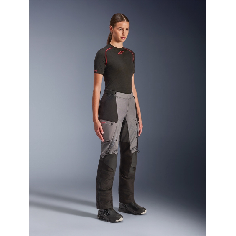 Spodnie motocyklowe damskie Alpinestars Stella Andes V4 Drystar czarno-ciemnoszare