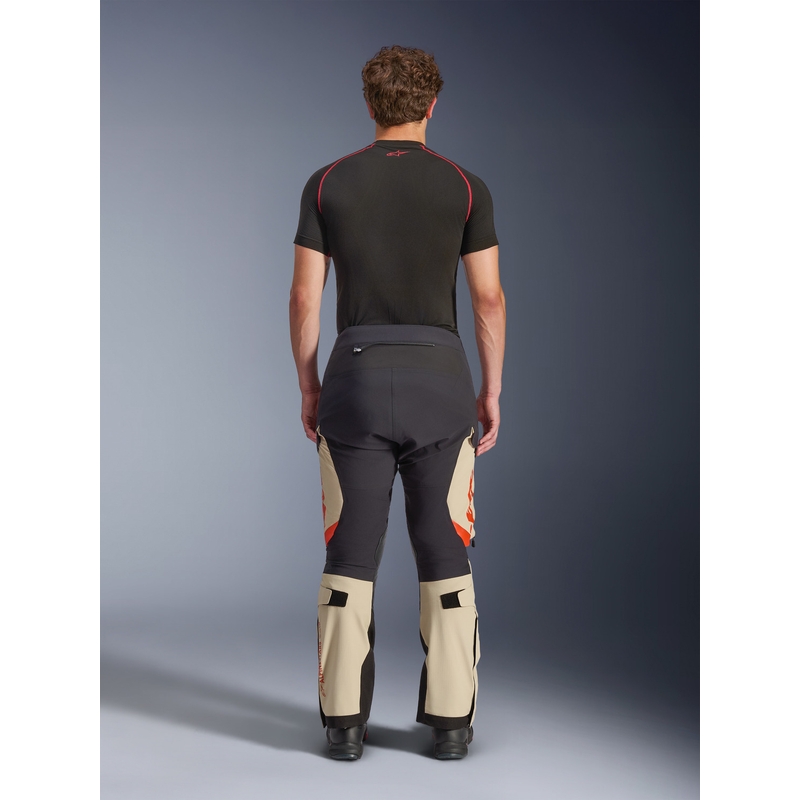 Spodnie motocyklowe Alpinestars Halo PRO Drystar XF kremowo-czarno-czerwone