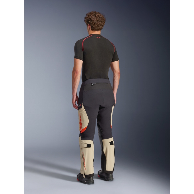 Spodnie motocyklowe Alpinestars Halo PRO Drystar XF kremowo-czarno-czerwone
