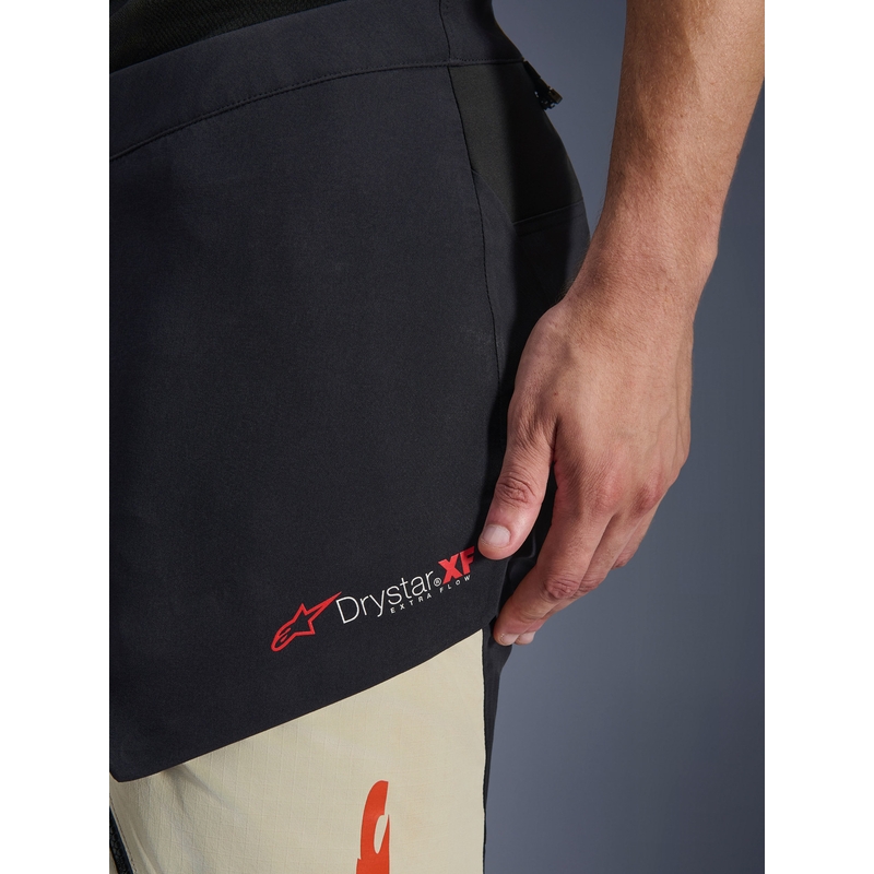 Spodnie motocyklowe Alpinestars Halo PRO Drystar XF kremowo-czarno-czerwone