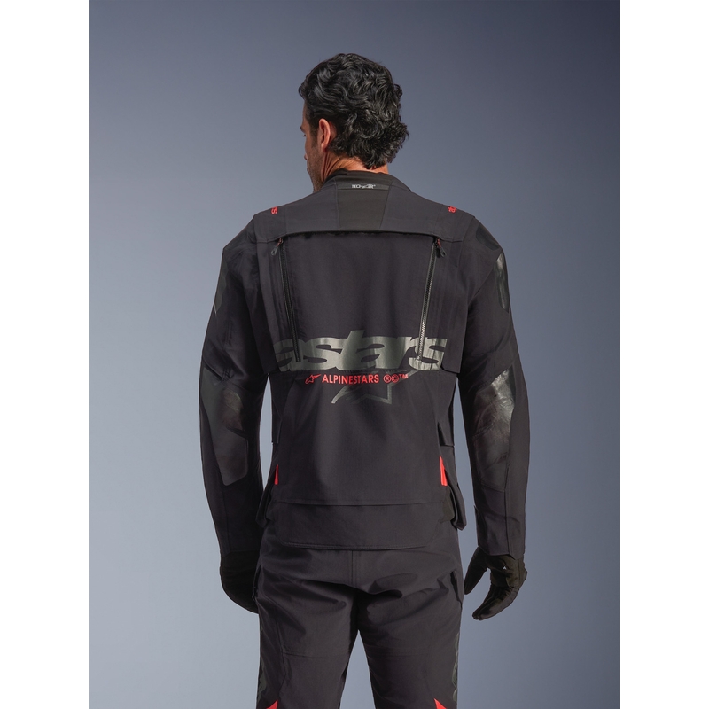Kurtka motocyklowa Alpinestars Halo PRO Drystar XF czarno-ciemnoszaro-czerwona