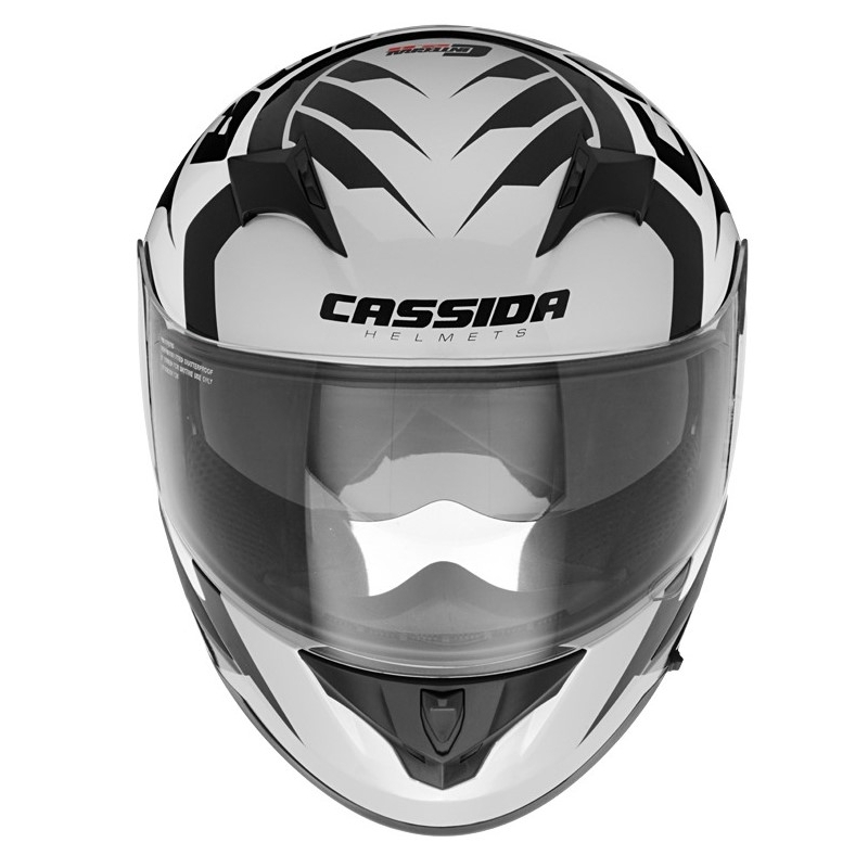 Integralny kask motocyklowy Cassida Integral 2.0 Perimetric czarno-biało-szary