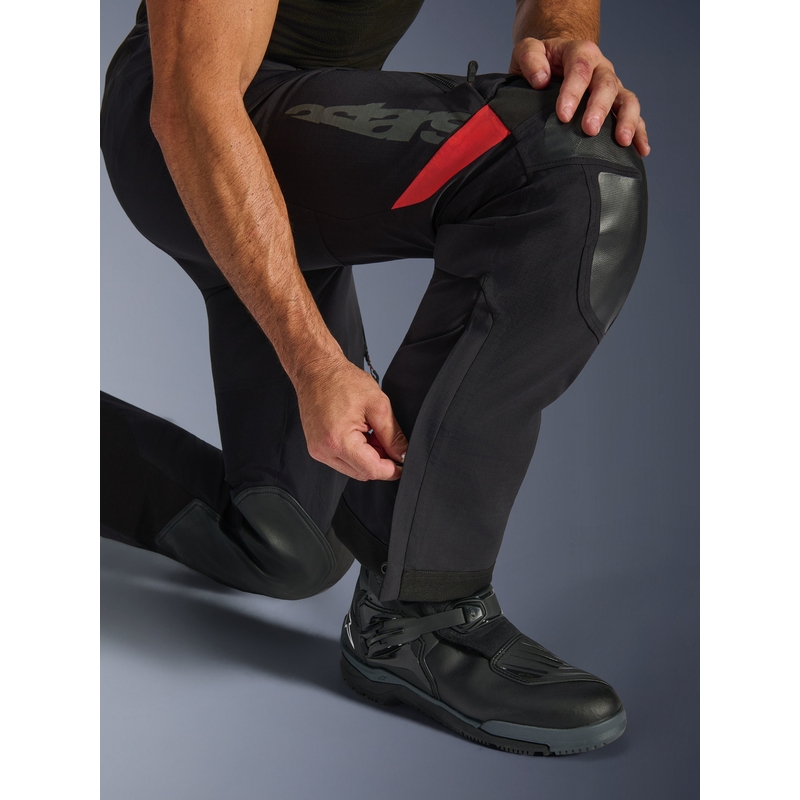 Spodnie motocyklowe Alpinestars Halo PRO Drystar XF czarno-ciemnoszaro-czerwone