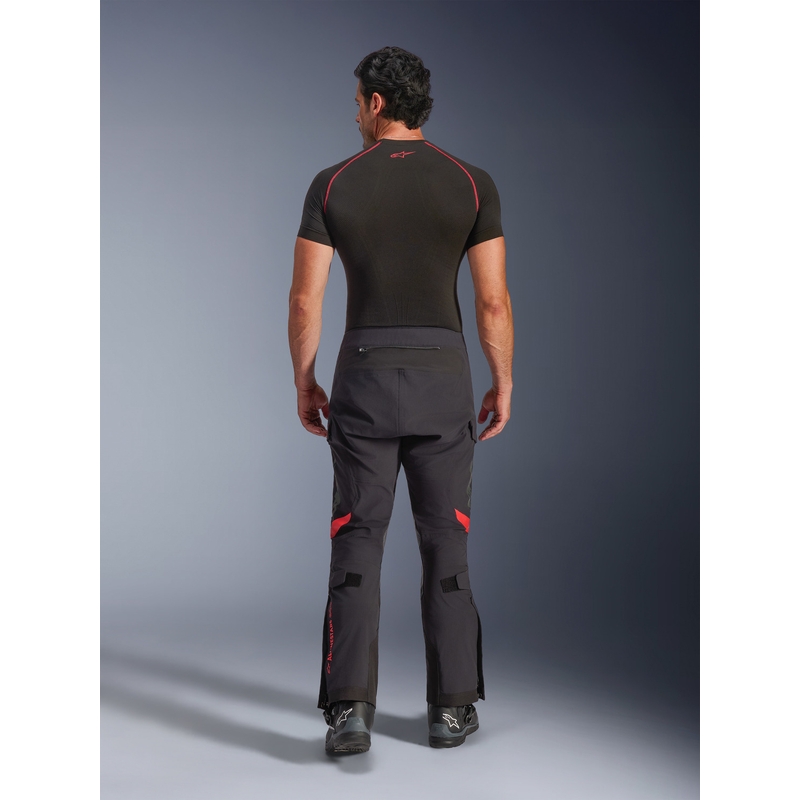 Spodnie motocyklowe Alpinestars Halo PRO Drystar XF czarno-ciemnoszaro-czerwone