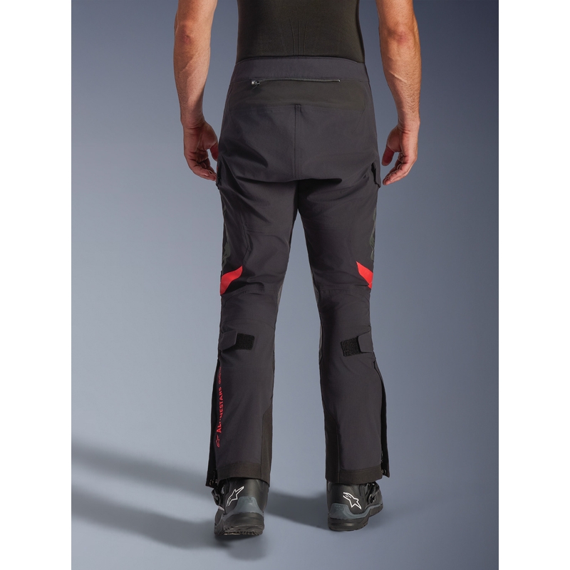 Spodnie motocyklowe Alpinestars Halo PRO Drystar XF czarno-ciemnoszaro-czerwone