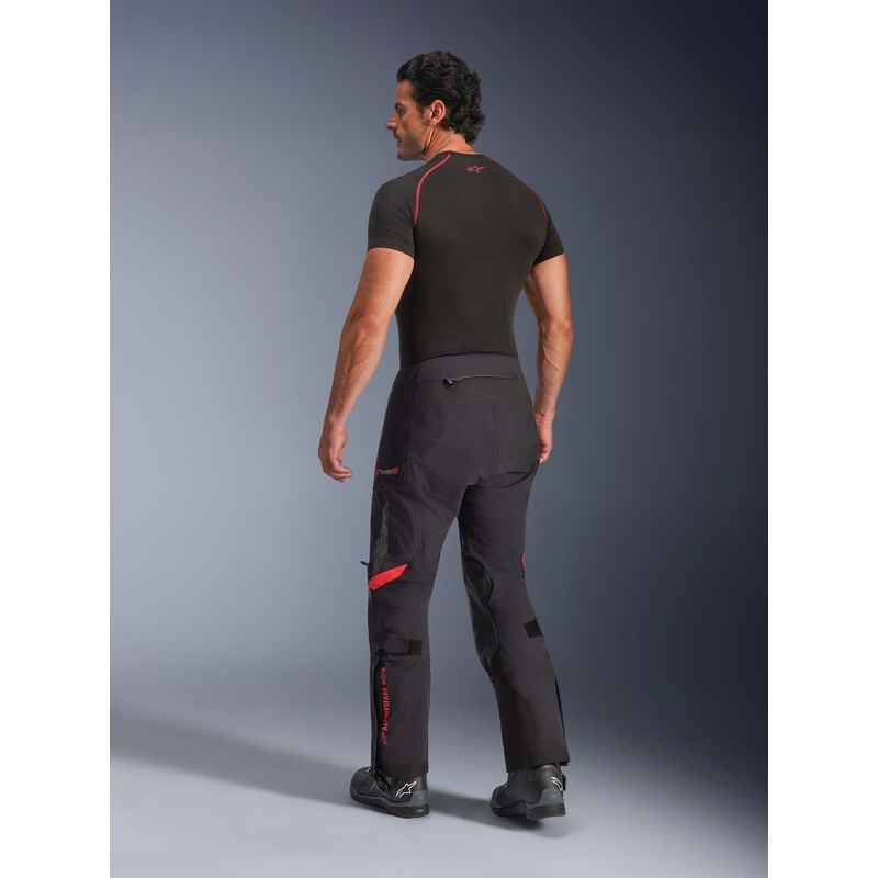 Spodnie motocyklowe Alpinestars Halo PRO Drystar XF czarno-ciemnoszaro-czerwone