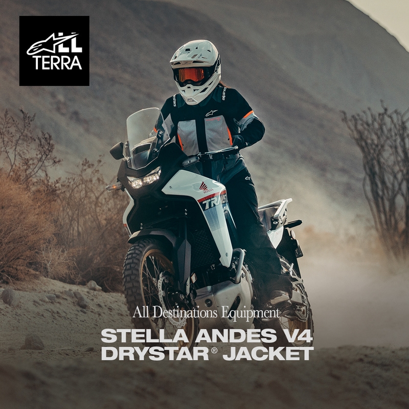 Kurtka motocyklowa damska Alpinestars Stella Andes V4 Drystar w kolorze ciemnoszarym, jasnoszarym, czarno-czerwonym