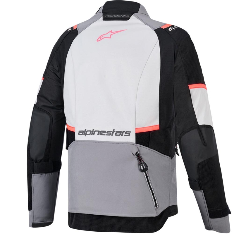Kurtka motocyklowa damska Alpinestars Stella Andes V4 Drystar w kolorze ciemnoszarym, jasnoszarym, czarno-czerwonym