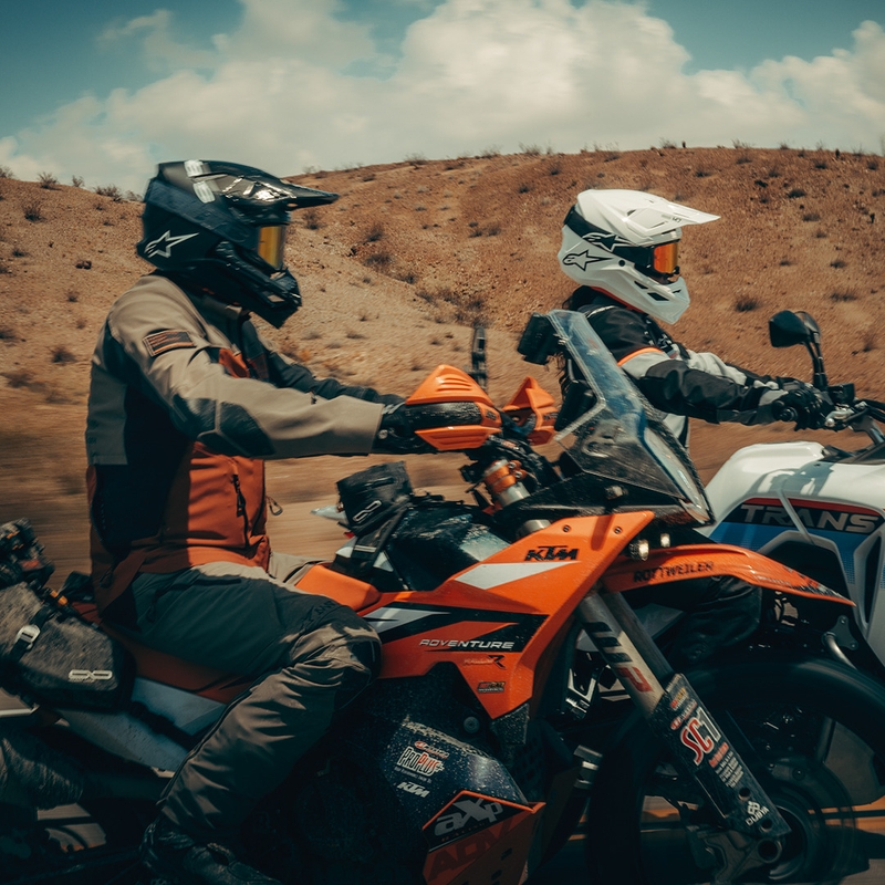 Kurtka motocyklowa Alpinestars Andes V4 Drystar jasnobrązowo-ciemnopomarańczowo-czarna